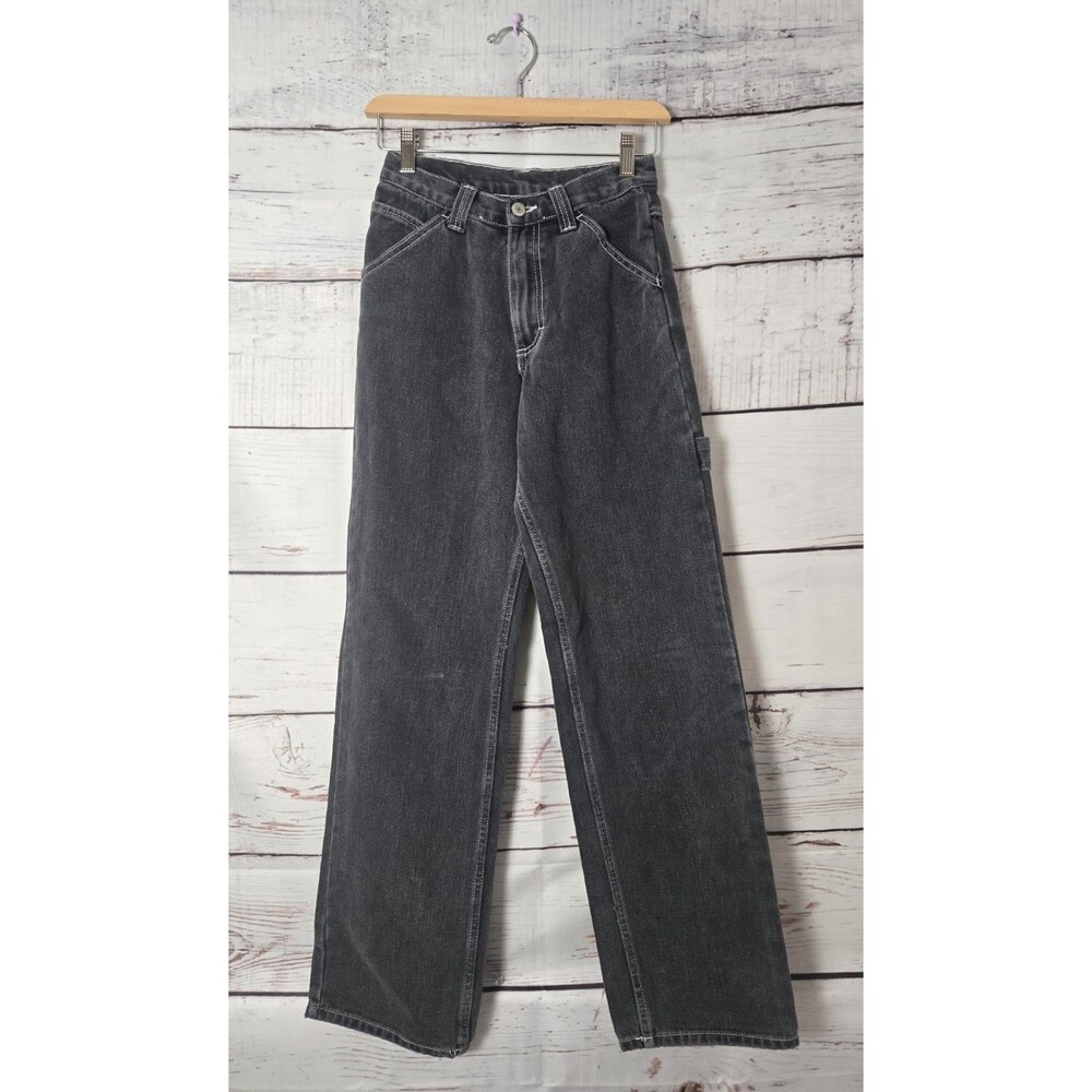 J. Galt Womens Jeans Size Small Black Mom Straight Leg Carpenter Y2k 90's